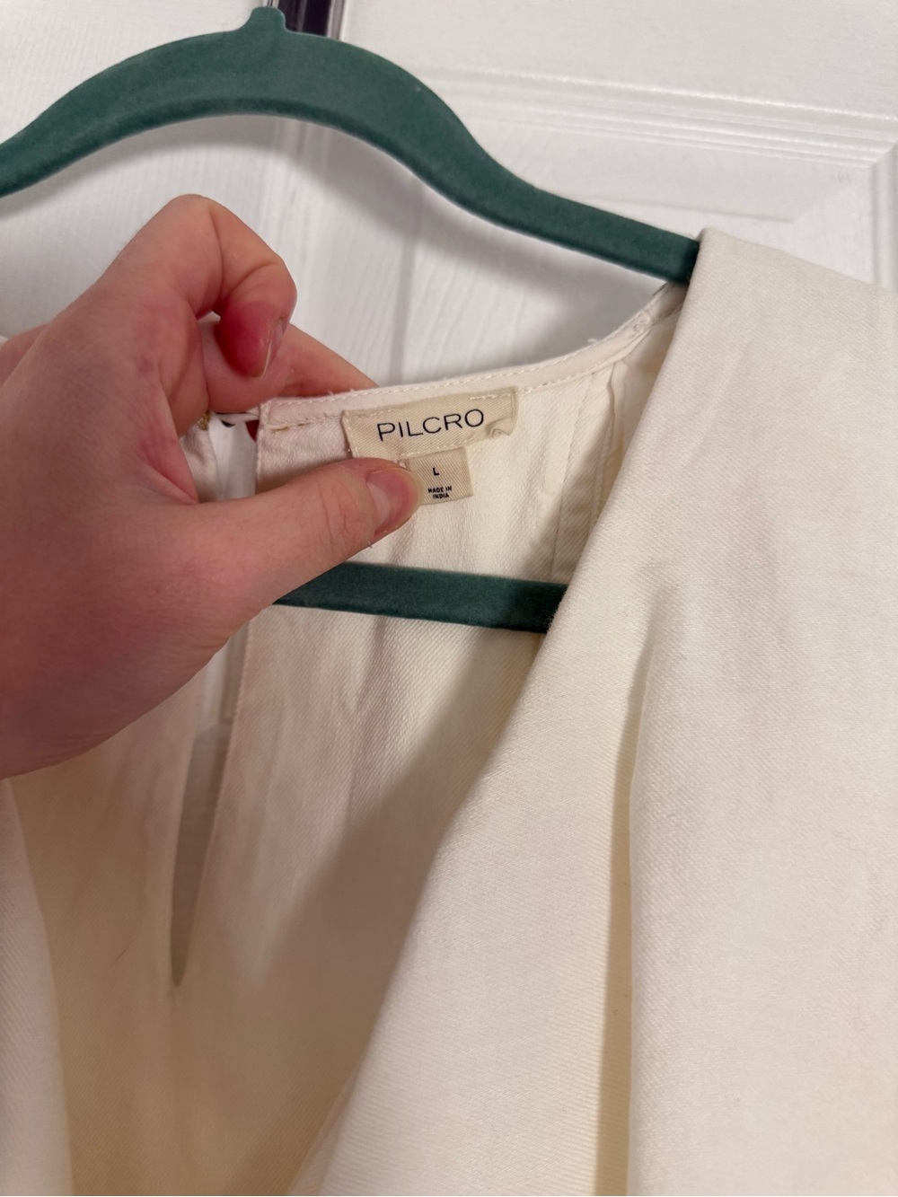 Pilcro V-Neck Ruffle Linen Mini Dress - Picture 6 of 12